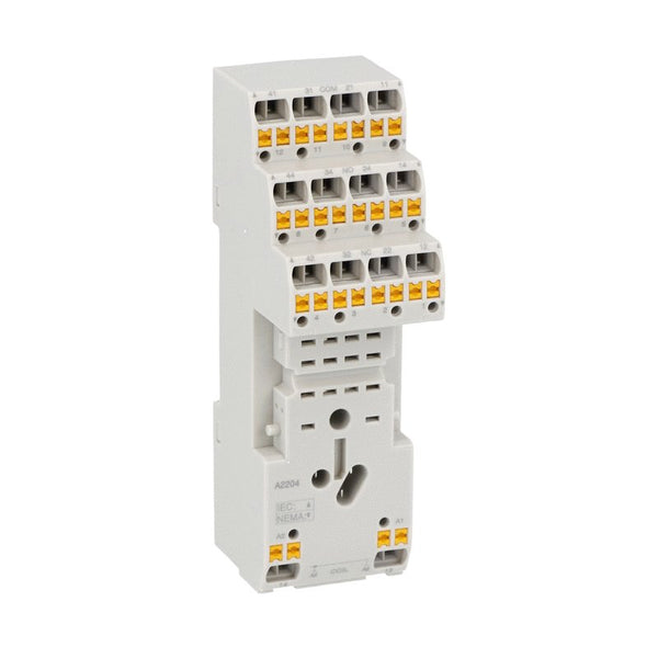 Lovato HR6XS41S SOCKET FOR RELAYS W/4 C/O CONT. SPRING TERMINALS