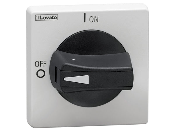 Lovato GAX64B BLACK PADLOCKABLE HANDLE RING FIXING NEMA4X DEFEATABLE