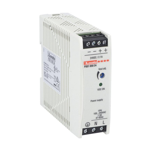 Lovato PSE105024 COMPACT POWER SUPPLY 115-230VAC 1PH - OUTPUT 24VDC (50W/2.1A)