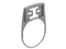 Lovato LPFXAU105G LEGEND HOLDER FOR 15X27MM LABELS FLAT GREY