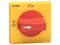 Lovato GAX63K RED/YELLOW PADLOCKABLE HANDLE RING FIXING NEMA4X IP69K