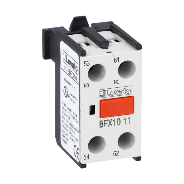 Lovato BFX1011 AUX CONTACT BLOCK FRONT MOUNT 1NO+1NC