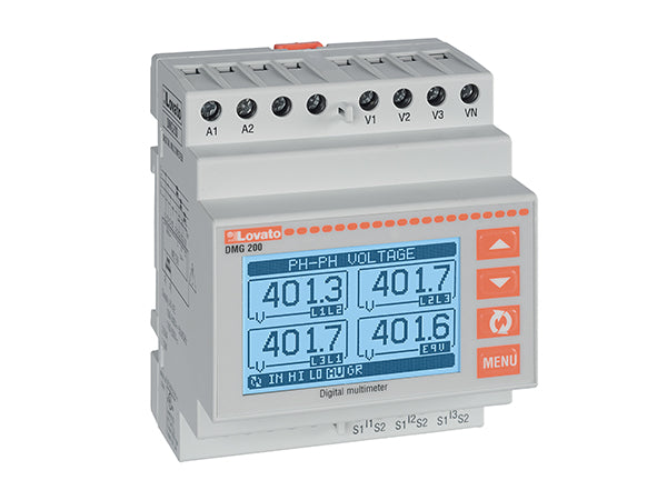 Lovato DMG210 MULTIMETER LCD 100-250V AC/DC SUPPLY RS485