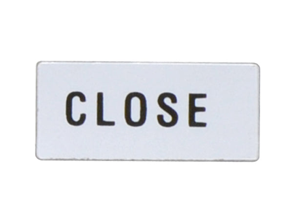 Lovato LPXAGB230 LABEL 'CLOSE' FOR LPXAU100 & LPFXAU100... LEGEND HOLDER