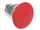 Lovato LPSB6144 MUSHROOM BUTTON METAL MOMENTARY 40mm RED