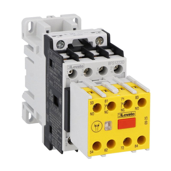 Lovato BFS1223D024 SAFETY CONTACTOR 3P 12A AC3 24V DC