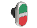 Lovato LPCBL7113 ILLUM. DBLE P.B. FLUSH PLASTIC MOMENT. GREEN/RED