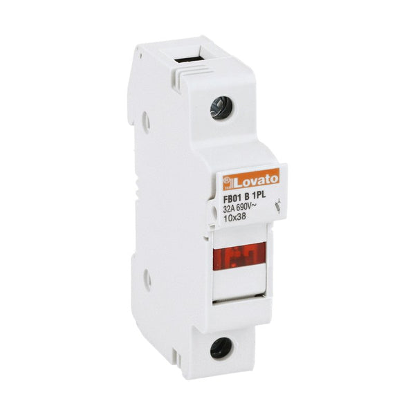 Lovato FB01B1PL FUSE HOLDER 10X38 1P 690VAC 32A WITH INDICATOR