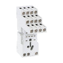 Lovato HR6XS41 SOCKET FOR RELAYS W/4 C/O CONT. SCREW TERM. CONT. TERM.  ALL ON UPPER SIDE