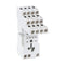 Lovato HR6XS41 SOCKET FOR RELAYS W/4 C/O CONT. SCREW TERM. CONT. TERM.  ALL ON UPPER SIDE