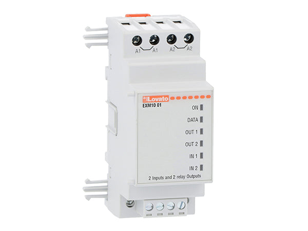 Lovato EXM1001 EXP MOD FOR DMG300 2 DIGITAL INPUTS AND 2 RELAY OUTPUTS