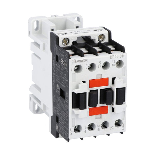 Lovato BF2501L024 3P CONTACTOR 25A 1NC 24V DC COIL LOW CONS.