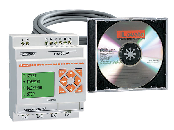 Lovato LRDKIT12RA024 PLC KIT 8I/4O 24VAC RELAY, LRX C03 AND LRX SW