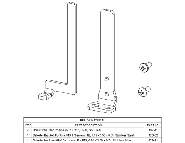 Saginaw SCE-128272 Pack, Bolt - IMS Defeaters Extended Reach