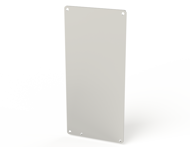Saginaw SCE-14P8AL Subpanel, Flat Aluminum