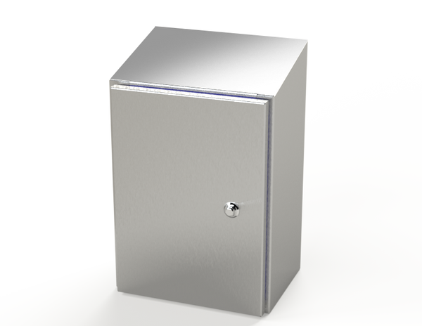 Saginaw SCE-16K1208SSST S.S. Sanitary Sloping Top Enclosure