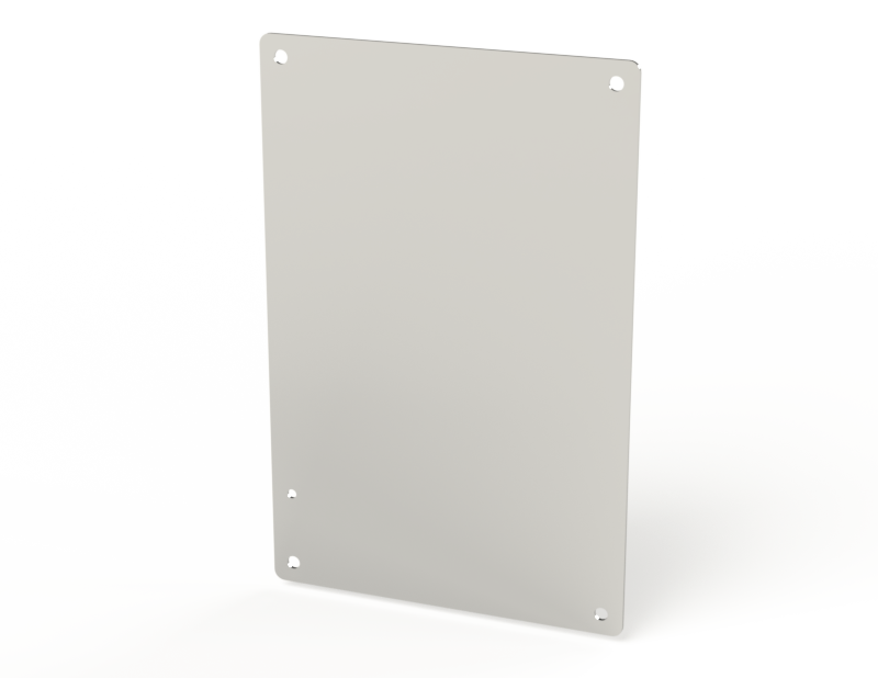 Saginaw SCE-16P10AL Subpanel, Flat Aluminum