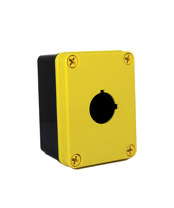 Saginaw SCE-1PBPCYW Polycarbonate PB Enclosure Yellow