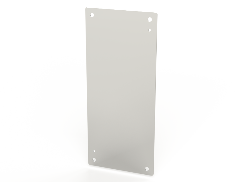 Saginaw SCE-24P12AL Subpanel, Flat Aluminum