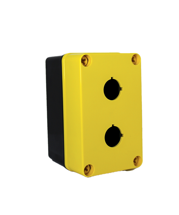 Saginaw SCE-2PBPCIYW Polycarbonate PB Enclosure Yellow
