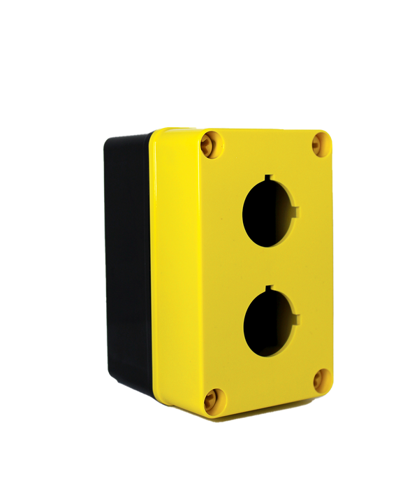 Saginaw SCE-2PBPCYW Polycarbonate PB Enclosure Yellow