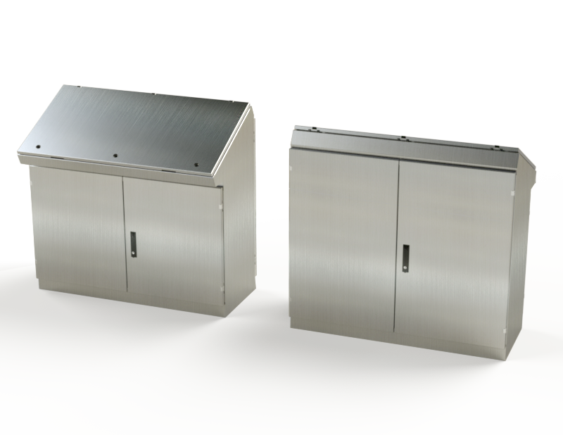 Saginaw SCE-464919DCSS6 S.S. Console, Dual Access Overlapping Two Door