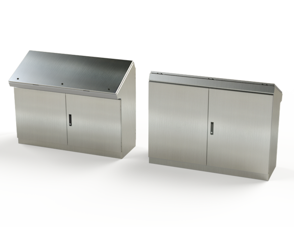 Saginaw SCE-466019DCSS6 S.S. Console, Dual Access Overlapping Two Door