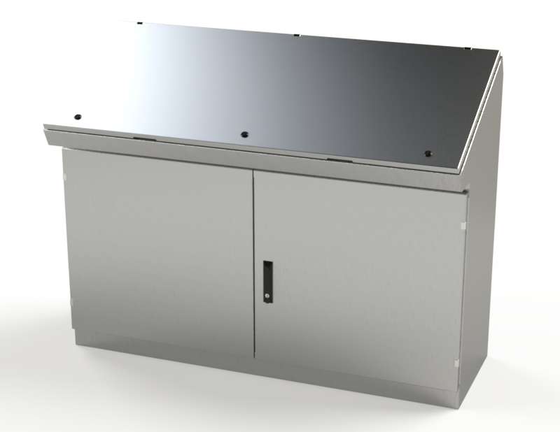 Saginaw SCE-466019SDCSS6 S.S. Console, Single Access Two Door