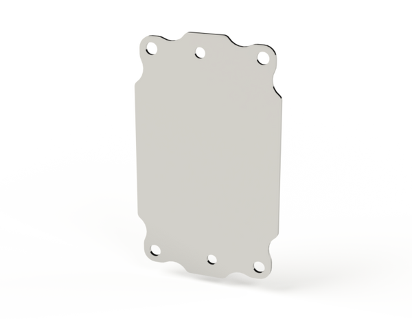 Saginaw SCE-6P4AL Subpanel, Flat Aluminum