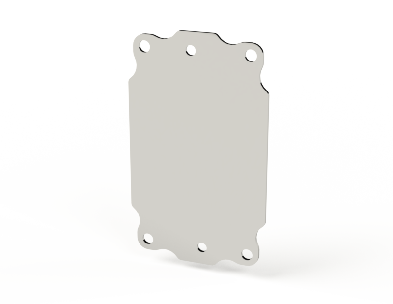 Saginaw SCE-6P4AL Subpanel, Flat Aluminum