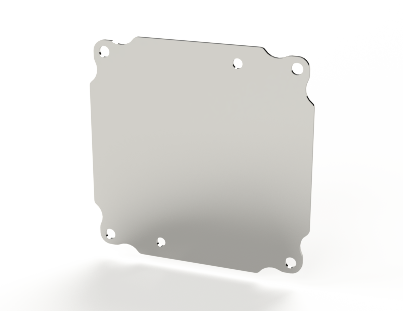 Saginaw SCE-6P6AL Subpanel, Flat Aluminum