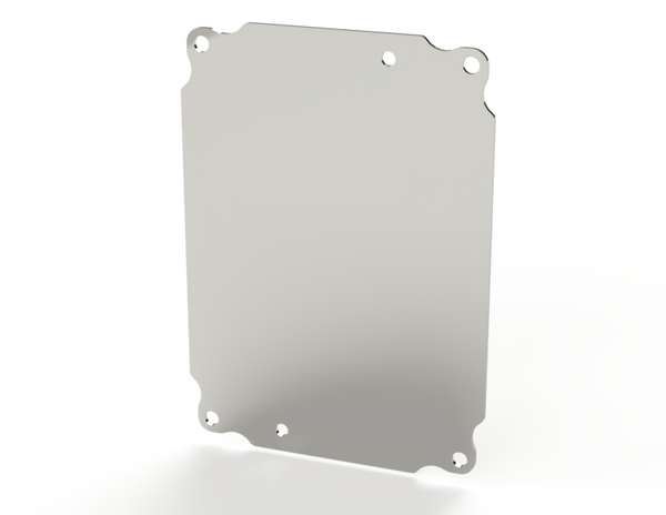 Saginaw SCE-8P6AL Subpanel, Flat Aluminum