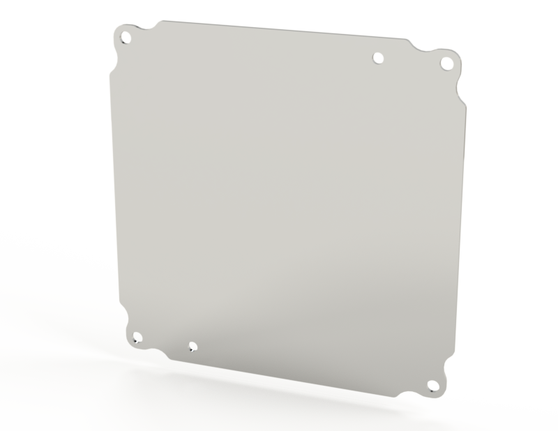 Saginaw SCE-8P8AL Subpanel, Flat Aluminum