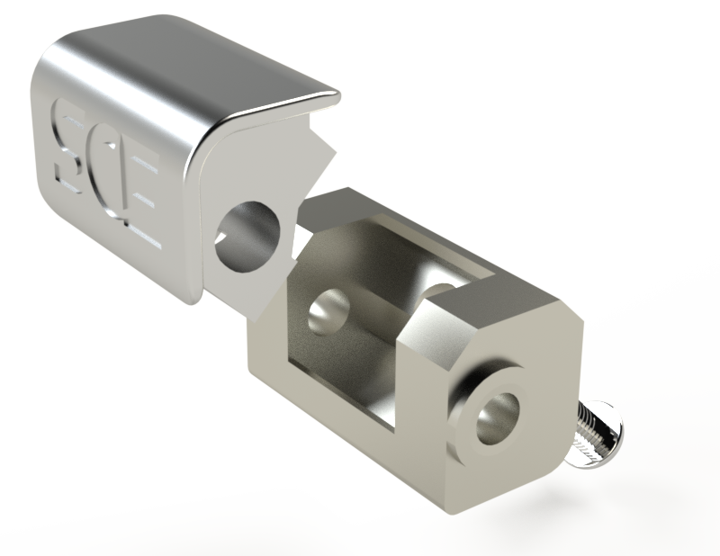 Saginaw SCE-DHA14 14 ga, Door Hinge Assembly (2pcs)