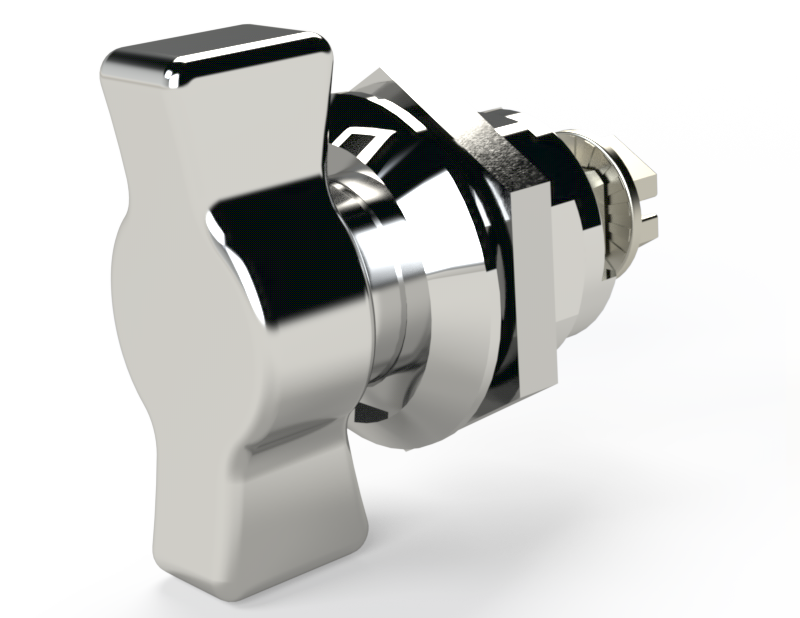 Saginaw SCE-DLWKC Quarter Turn Wing Knob Non-Locking (Chrome)