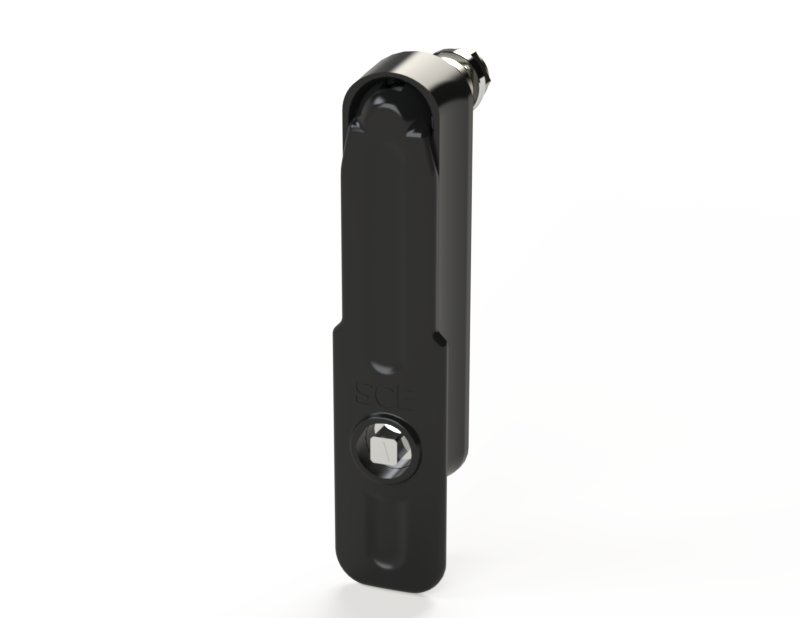 Saginaw SCE-FSH8S Swing Handle, 8mm Square Bit Black w/ Key
