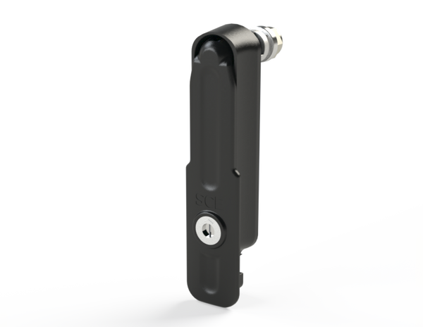 Saginaw SCE-FSHC Swing Handle, Padlock/Coin Proof Black