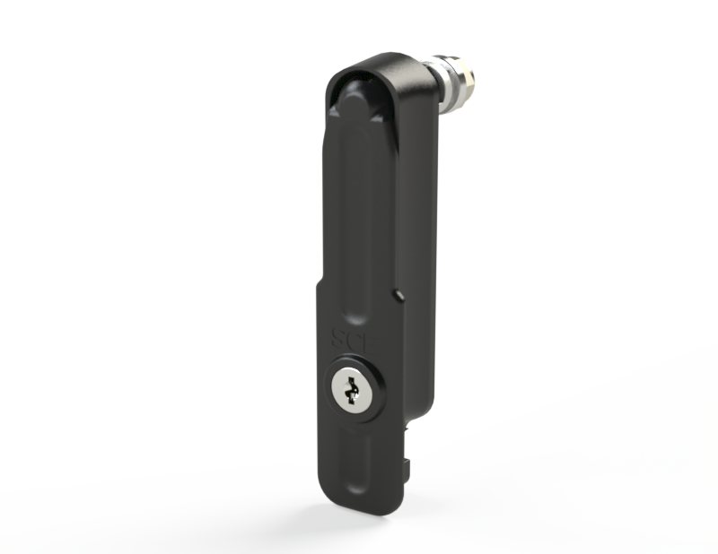 Saginaw SCE-FSHK Swing Handle, Padlock/Key Lock Black  (2 101 Keys)