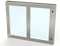 Saginaw SCE-HWK2228SS Kit, S.S. Hinged Window