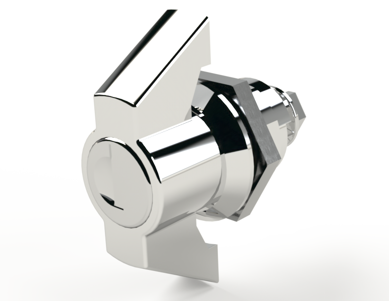 Saginaw SCE-KLWN Keylocking Wingknob Door Latch (Chrome)
