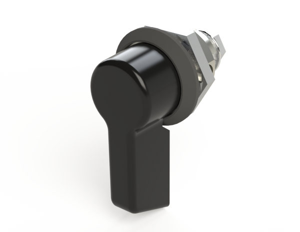 Saginaw SCE-MINQLB Latch, Black Mini Lever