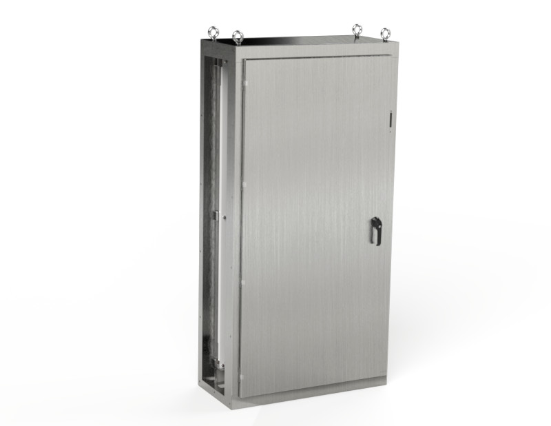 Saginaw SCE-N80RX4018SS S.S. 1DR Enc.  Right Bay w/ Disc. Left side Open