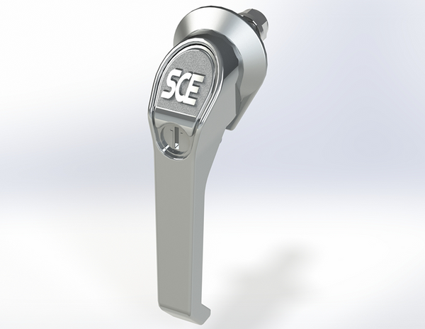 Saginaw SCE-PCH5SS Handle, L-Padlocking w/Coinproof (Stainless)