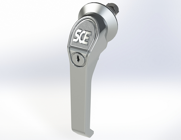 Saginaw SCE-PKH5SS Handle, L-Padlocking w/Keylock S.S.