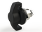 Saginaw SCE-PLWKB Padlocking Wingknob Door Latch (Black)