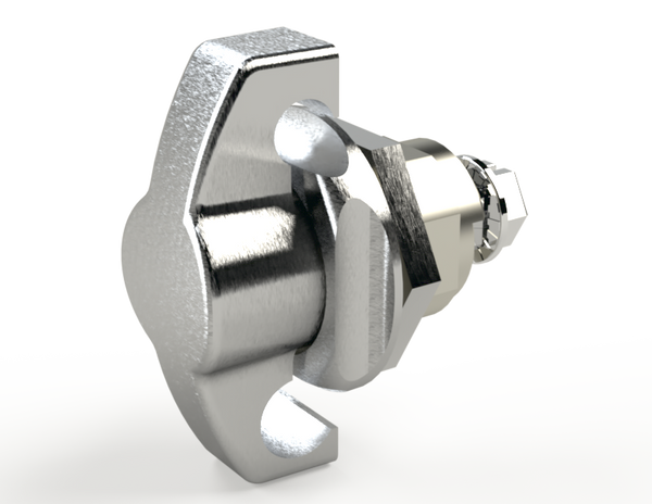 Saginaw SCE-PLWKSS Latch, Padlocking Wing Knob Door (316 Stainless)