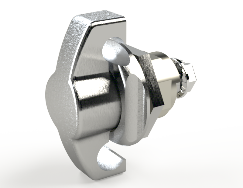 Saginaw SCE-PLWKSS Latch, Padlocking Wing Knob Door (316 Stainless)