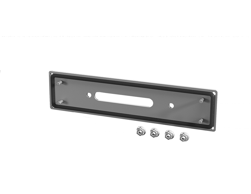 Saginaw SCE-UAV Plate, Universal Cutout to V-Style Adapter