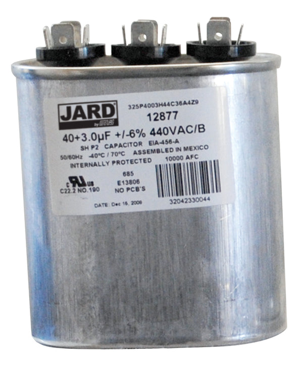 Mars Jard Motor Run Capacitors 12877 40/3 MFD 440V OVAL