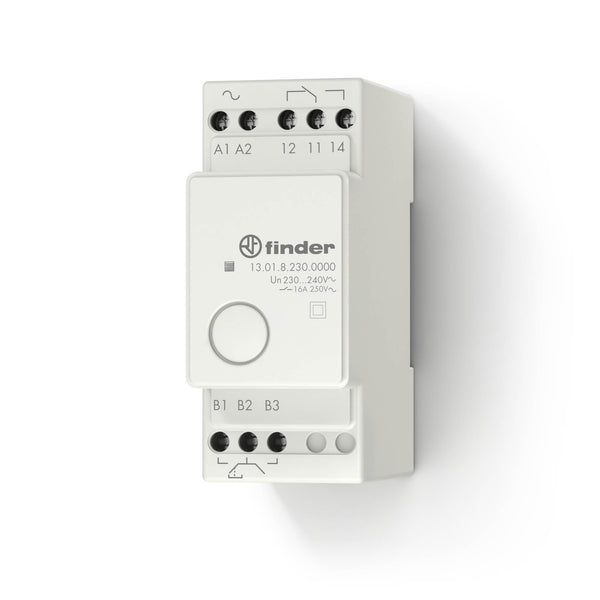 Finder 13.01.0.024.0000 Electronic Step Relays, SPST- NO 16A, 24V AC/DC coil, AgSnO2 contact, DIN-rail mount